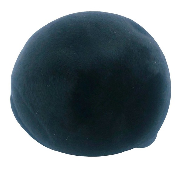 1950-1960`s Leslie James black fur felt Hat Body made in Italy Modine main image 4